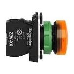 Pilot Light grey plast orange LED 24V by Schneider