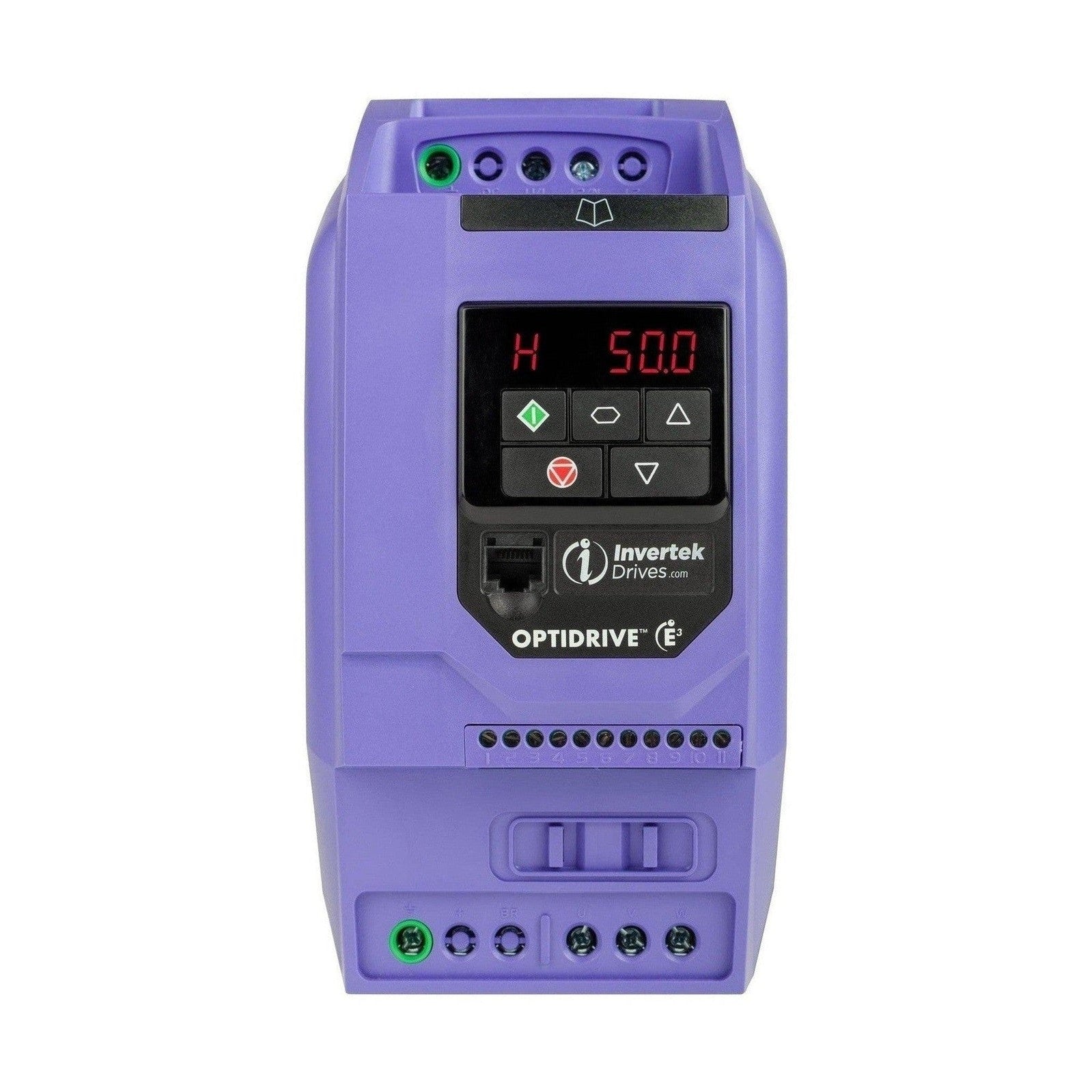 E3 IP20 4kW 400V 3ph AC Inverter, DBr, C2 EMC by IDL