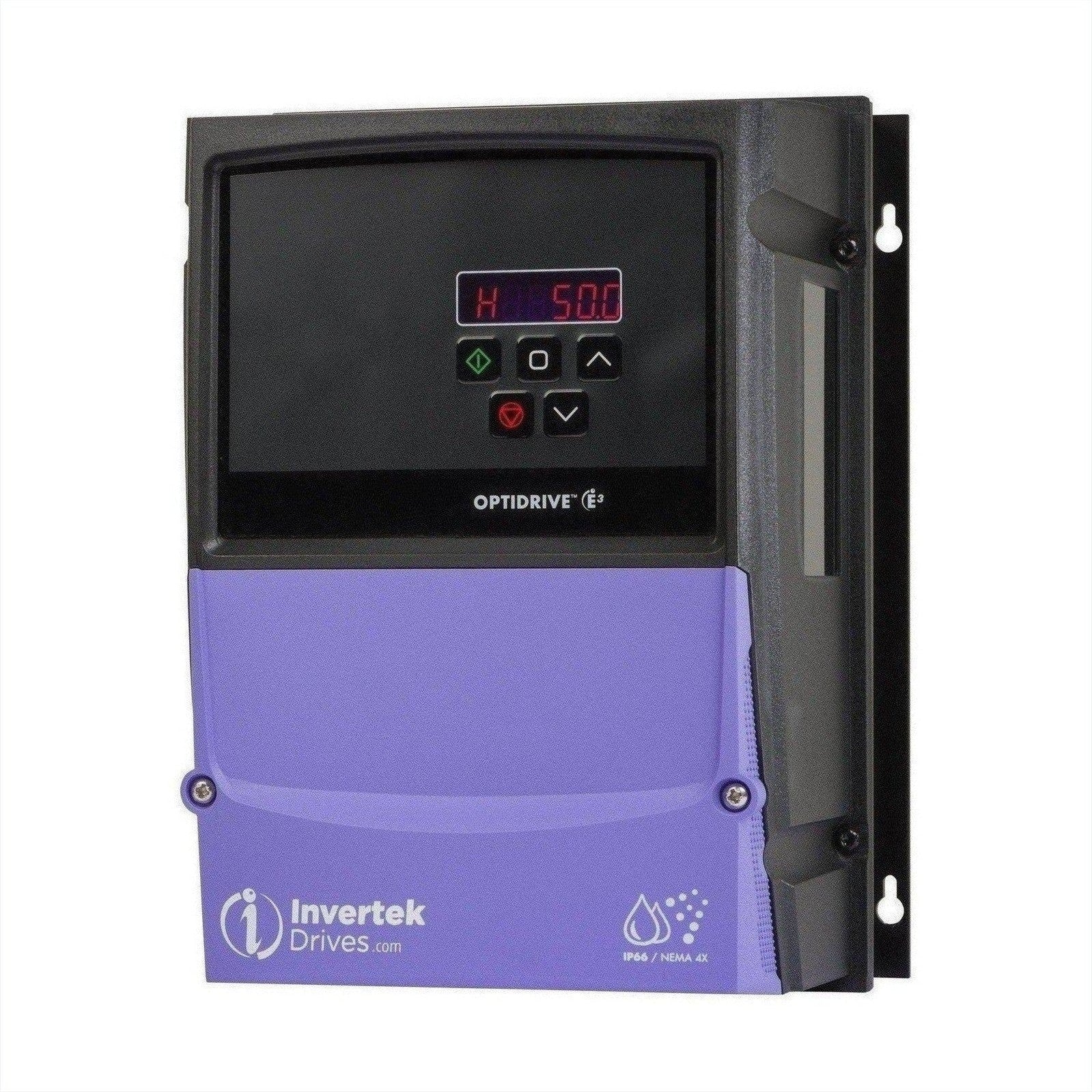 E3 IP66 Indoor/Outdoor 4kW 230V 1ph to 3ph AC Inverter, DBr, C1 EMC by IDL