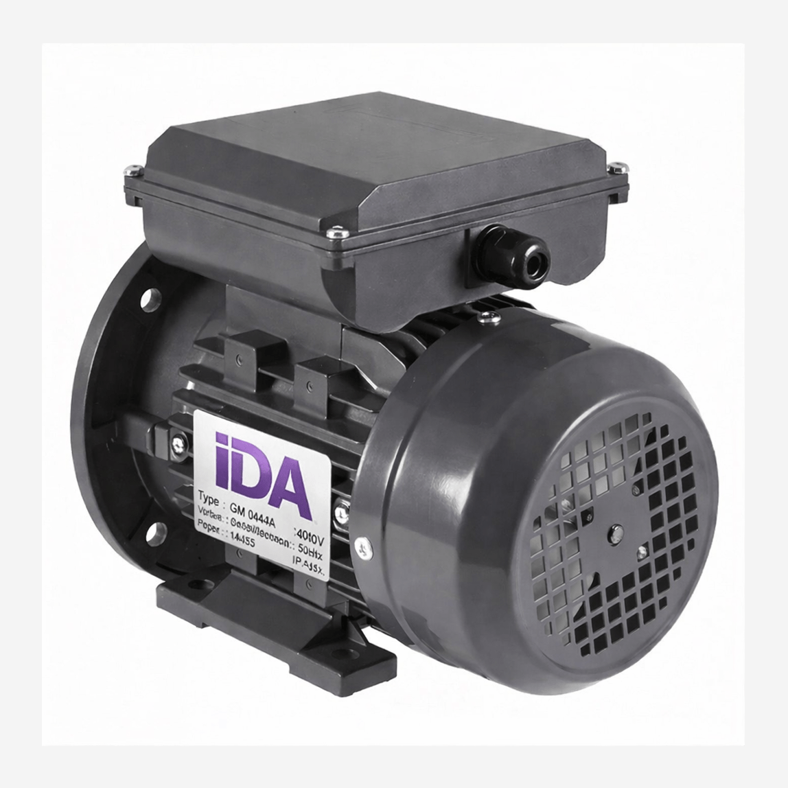INVERTEK 240V Single Phase Motor 0,75kW (1HP) Cap Run 4P 80-19 B35 Foot/Flange by ABLE