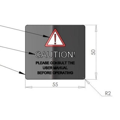 Micro-Compact Caution label by Shenyang Guangyuan
