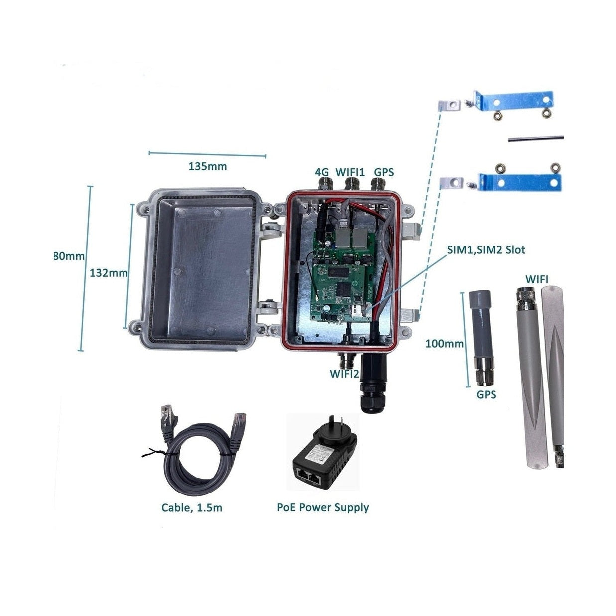 Outdoor 4G router with Waterproof Housing by Wlink