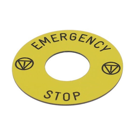 Legend for Use with XB6 Series, Emergency Stop by SCHNEIDER
