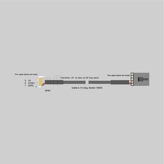 serial lead for the dw25x CAN comms P2/E3 by BARDAC