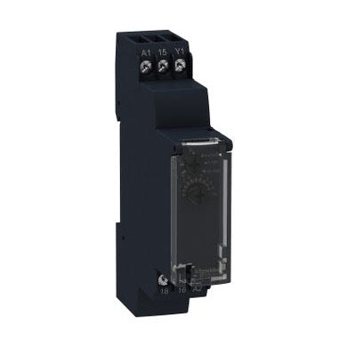 Modular timing relay, Harmony Timer Relays, 8A, 1CO, 1s..100h, off delay, 24V DC 24...240V AC DC by Schneider