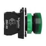 Pilot Light grey plast green LED 24V by Schneider