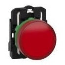 Pilot Light grey plastic red LED 24V by Schneider