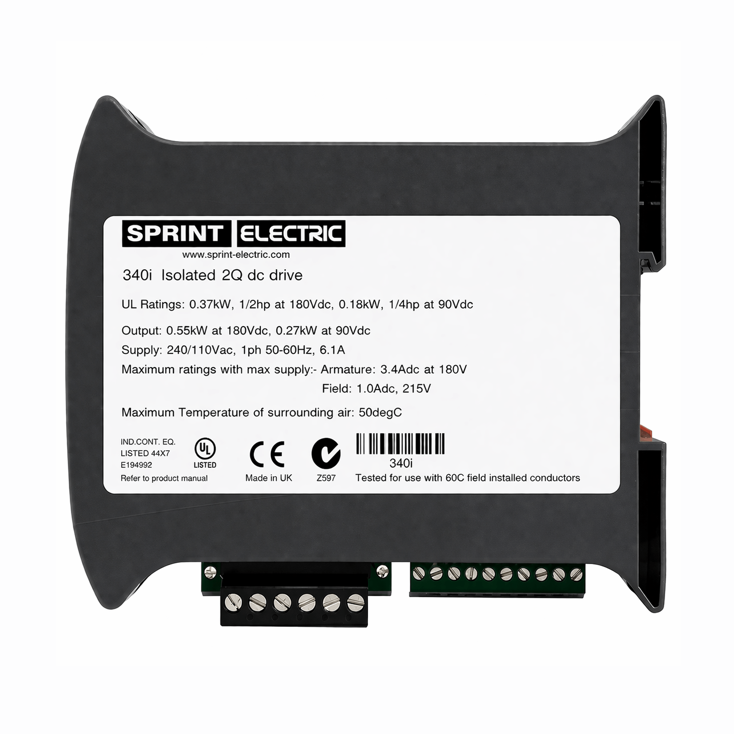 Sprint 340i 3.4A 1Q 115V/230V 1ph AC to DC Isolated Signals by SPRINT